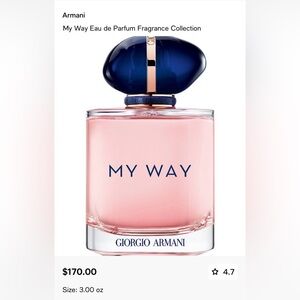 Giorgio Armani My Way with Pink and Blue Accents